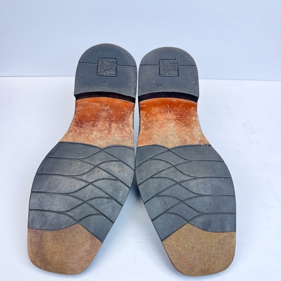 Kenneth Cole Reaction Brown Leather Oxfords with Square-Toed Design Size 11.5 - Picture 4 of 8